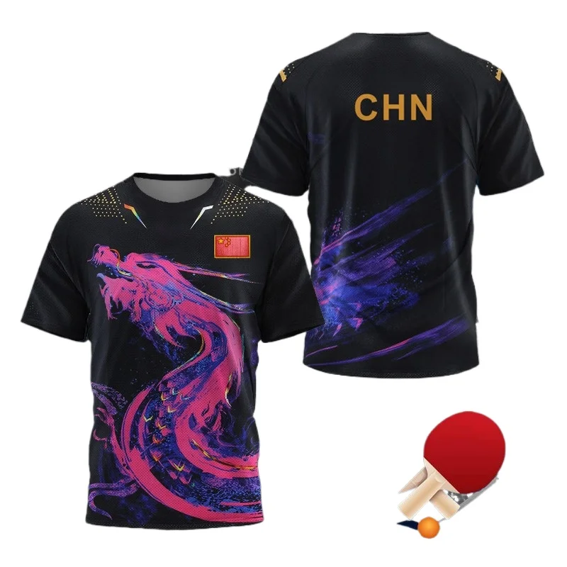 Męska koszulka graficzna z mot – Badminton China recenzja i cena